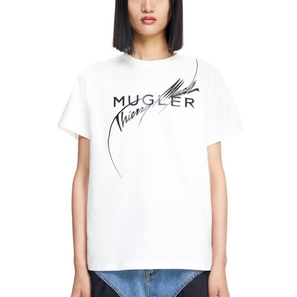 Mugler x H&M Printed T-shirt
White — Limited Release Tee *NWT*